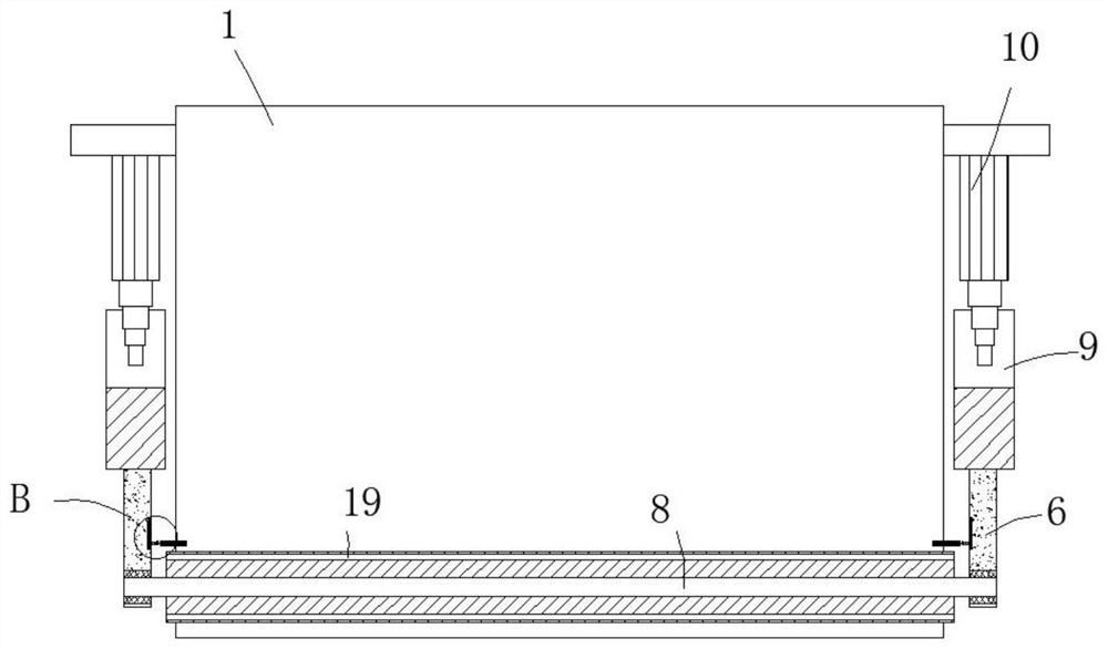 An artificial lawn laying device