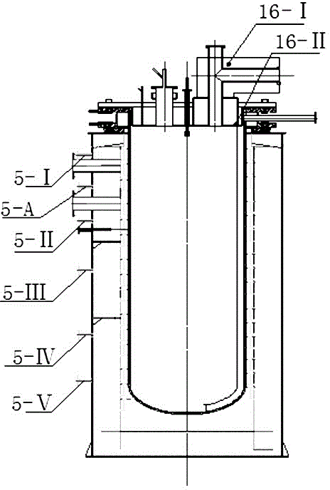 15-ton inverted-U-shaped combination device and production process for producing sponge titanium