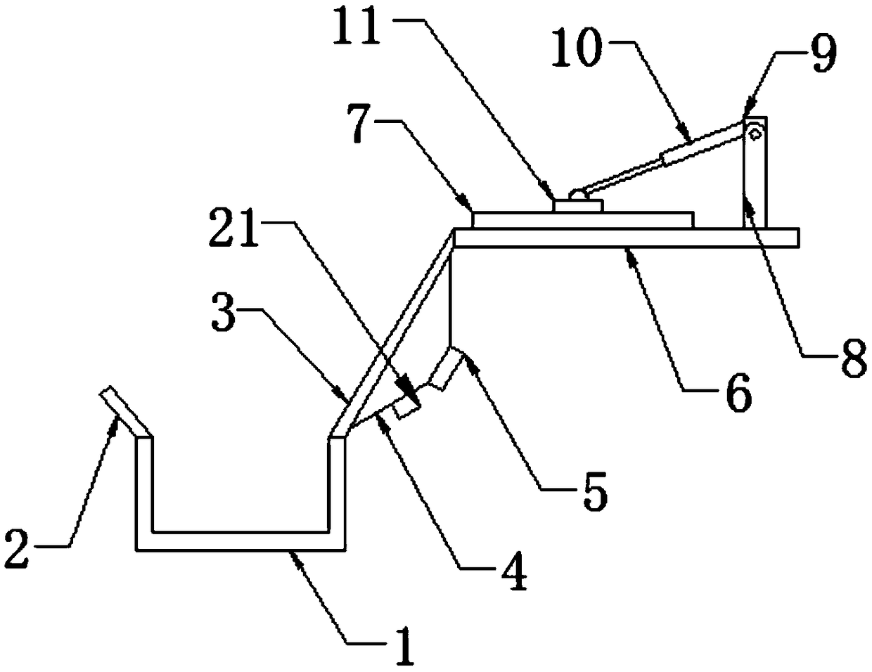 Cloth pressing device for warp knitting machine