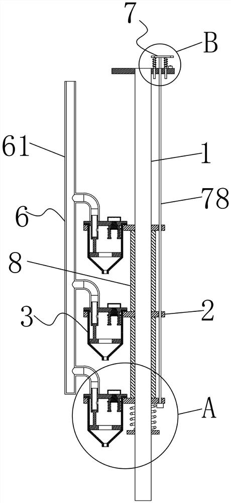 Detection device for antibiotics in water environment