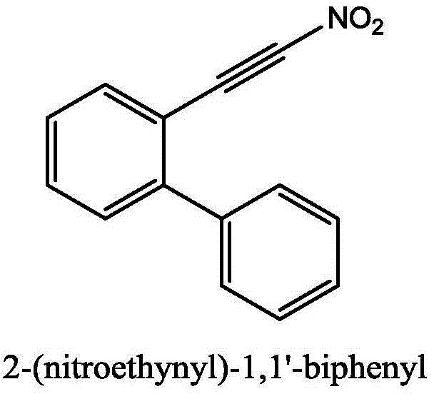 Method for synthesizing (nitroalkynyl)benzene compounds