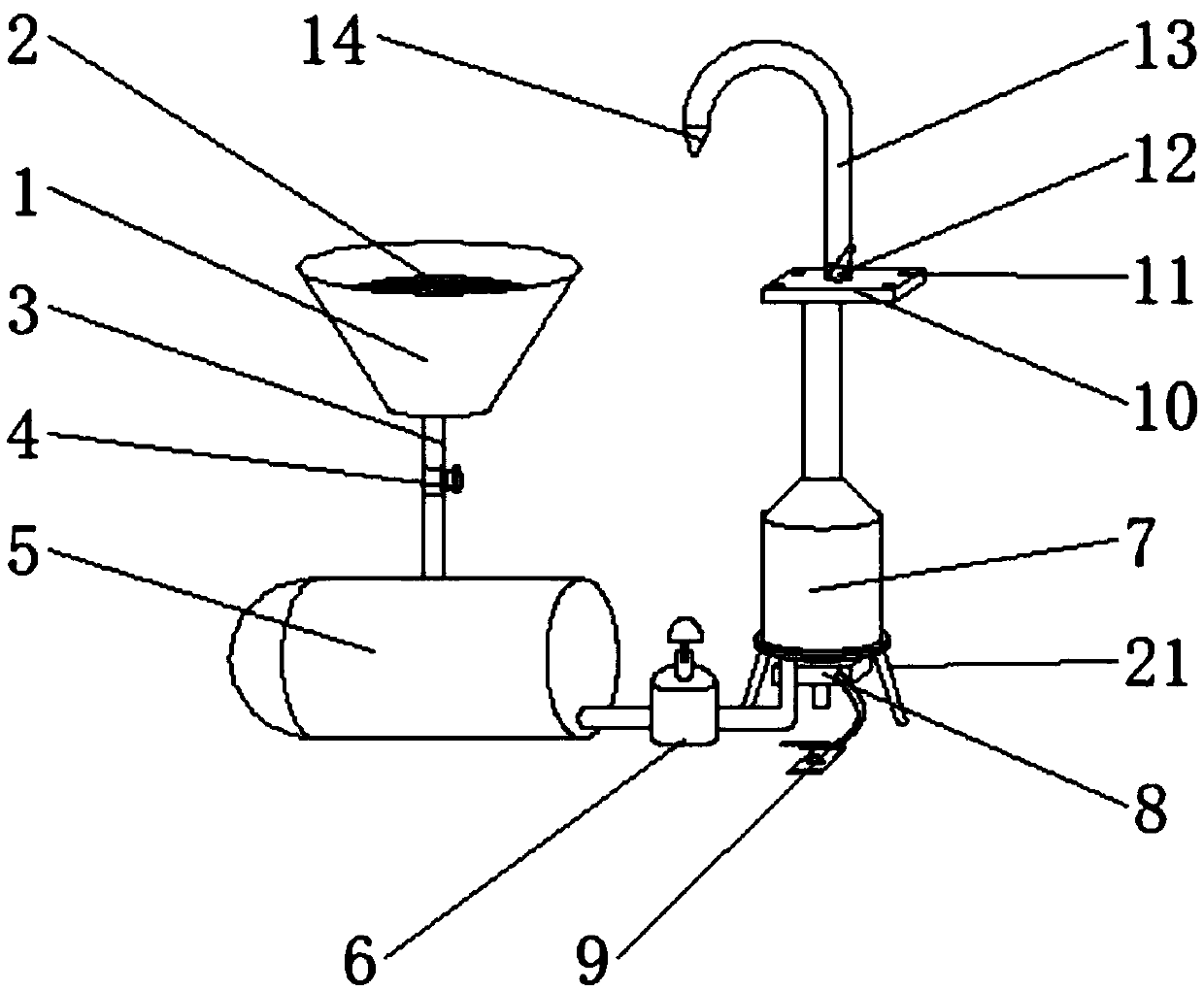 Novel backflow device for cooling liquid