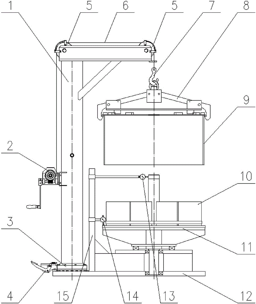 Heavy water reactor spent fuel basket testing inspection device