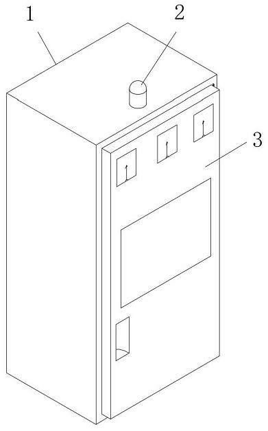 High-low voltage power distribution device with storage mechanism