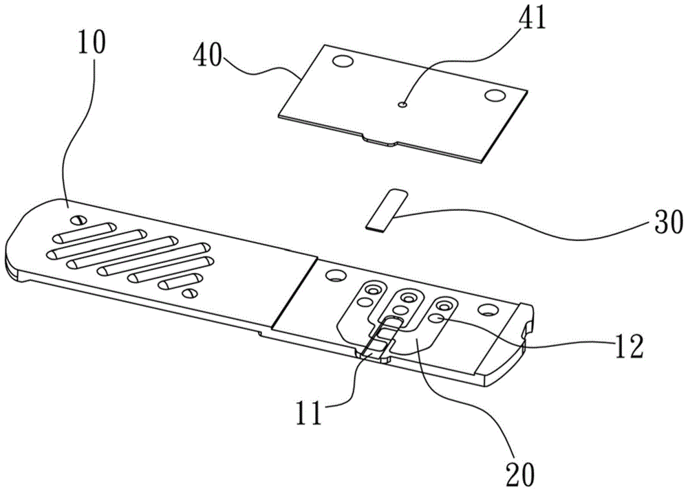 Electrochemical sensing test piece and making method thereof