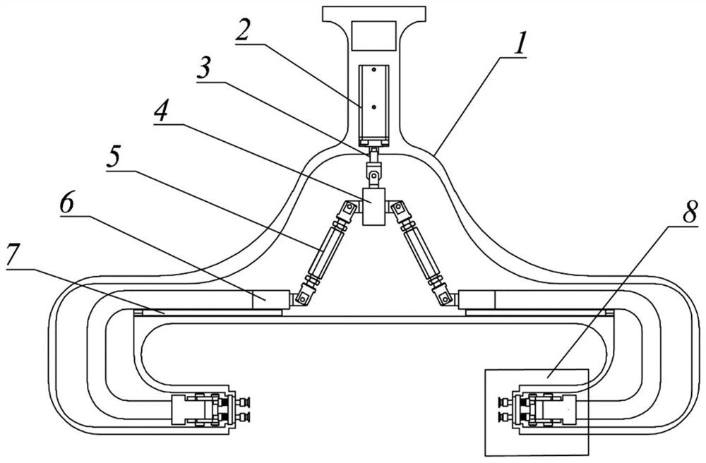 A fixture with self-locking function that can be used for irregular shaped products