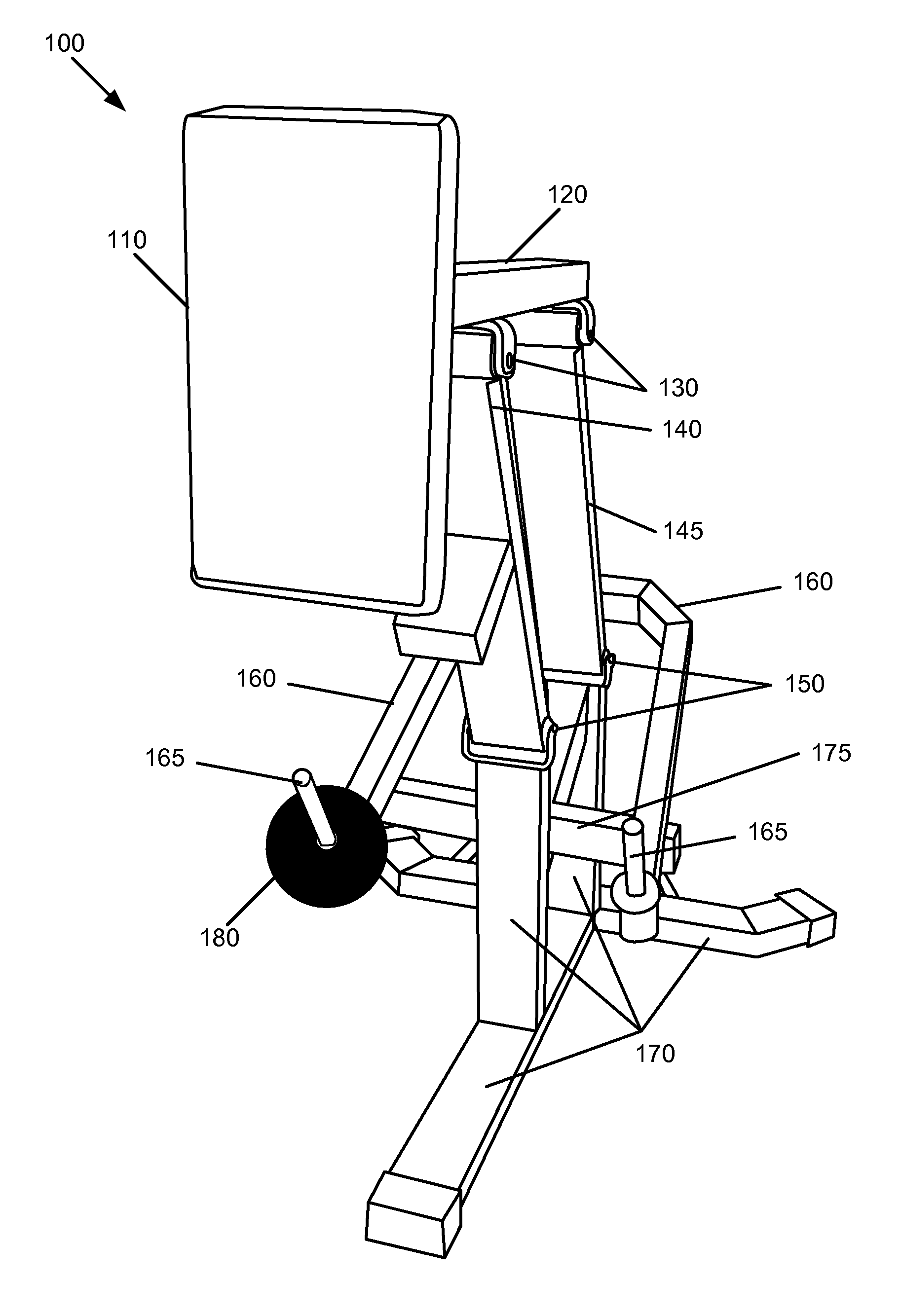 Strike training machine with bidirectional weight resistance