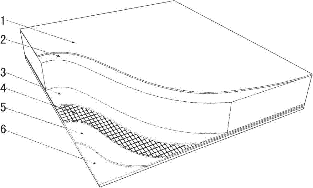 Heat-resistant fixing structure of travertine plate on floor heater