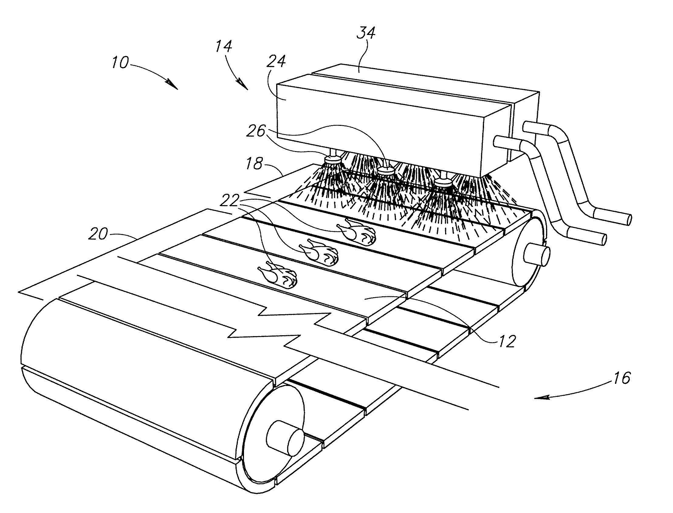 Ozone-based conveyor cleaning system