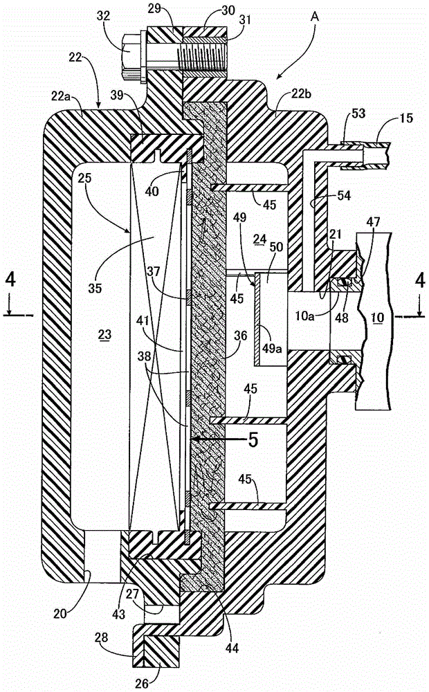 Air filter for working machine engine