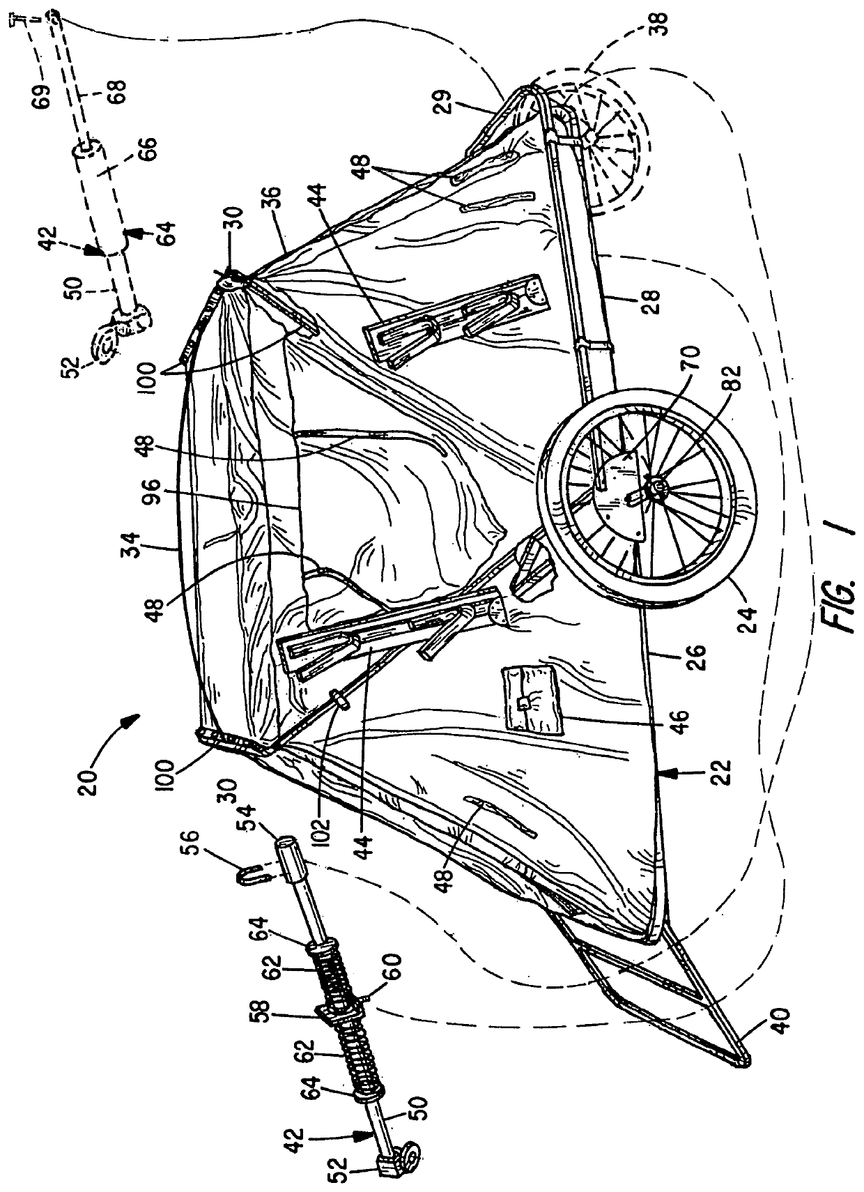 Trailered recreation cart