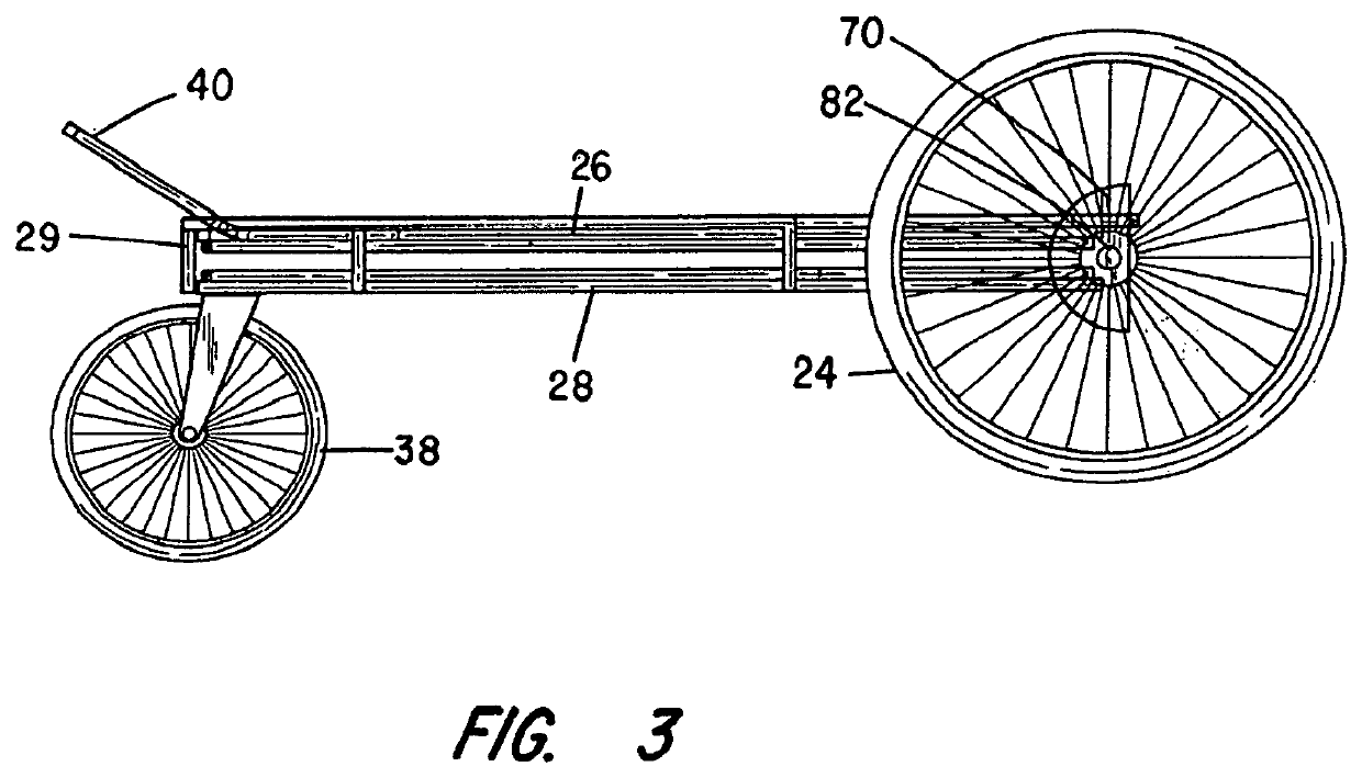 Trailered recreation cart