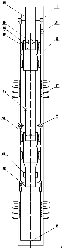 Ball-throwing type layered sand control process pipe column and method thereof