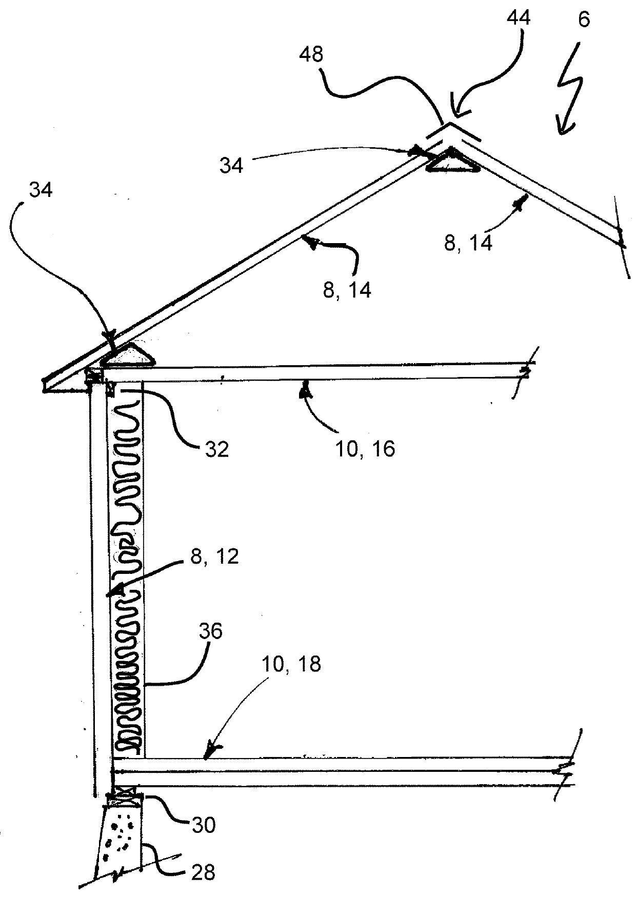 Frameless construction using single and double plenum panels