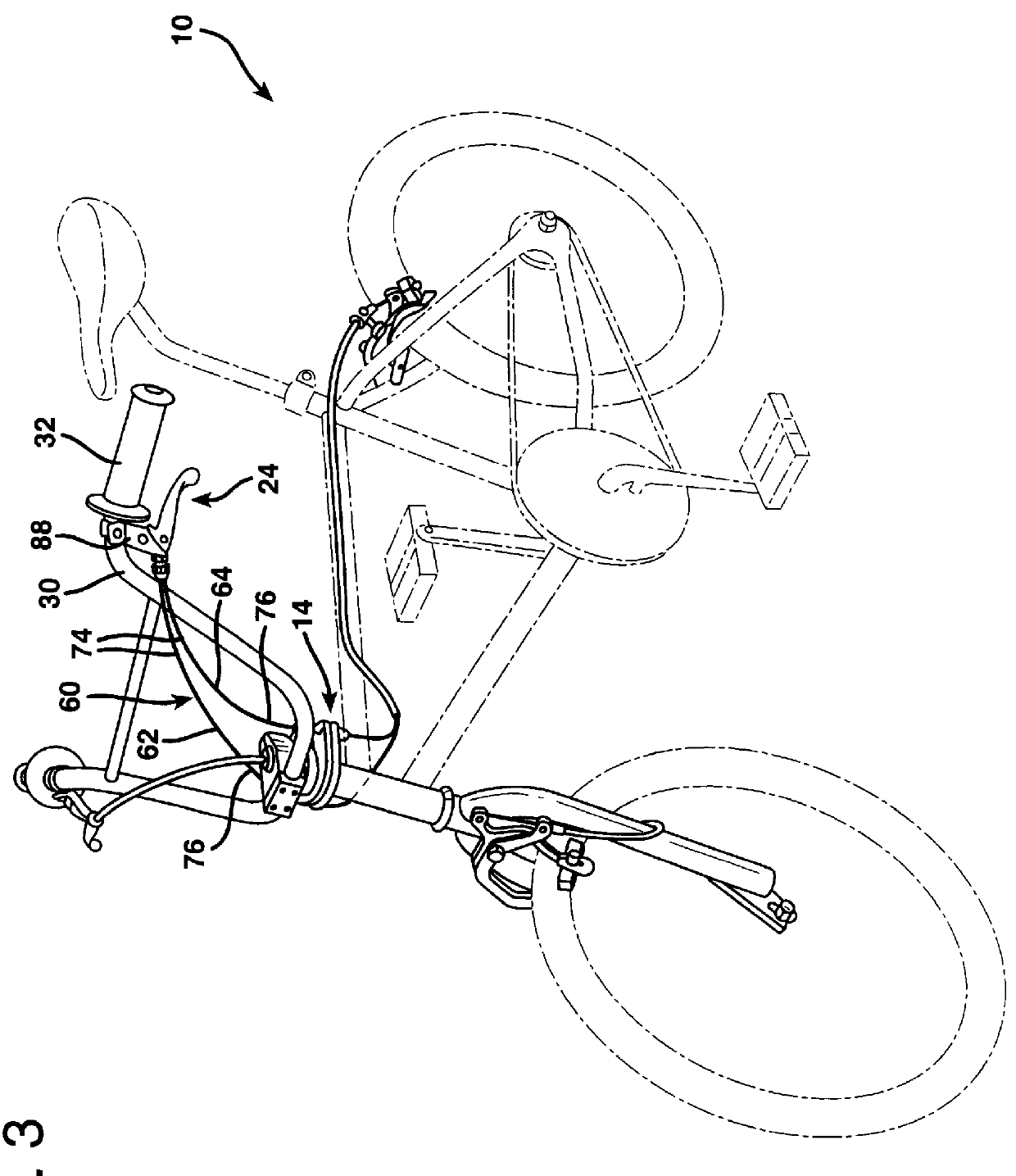 Bicycle brake cable system