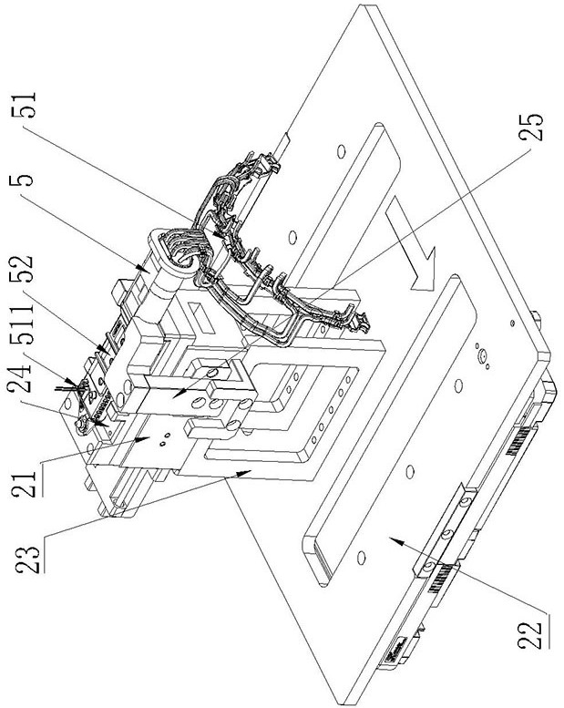 Withstand voltage test fixture for stator connector with thermistor and test method thereof