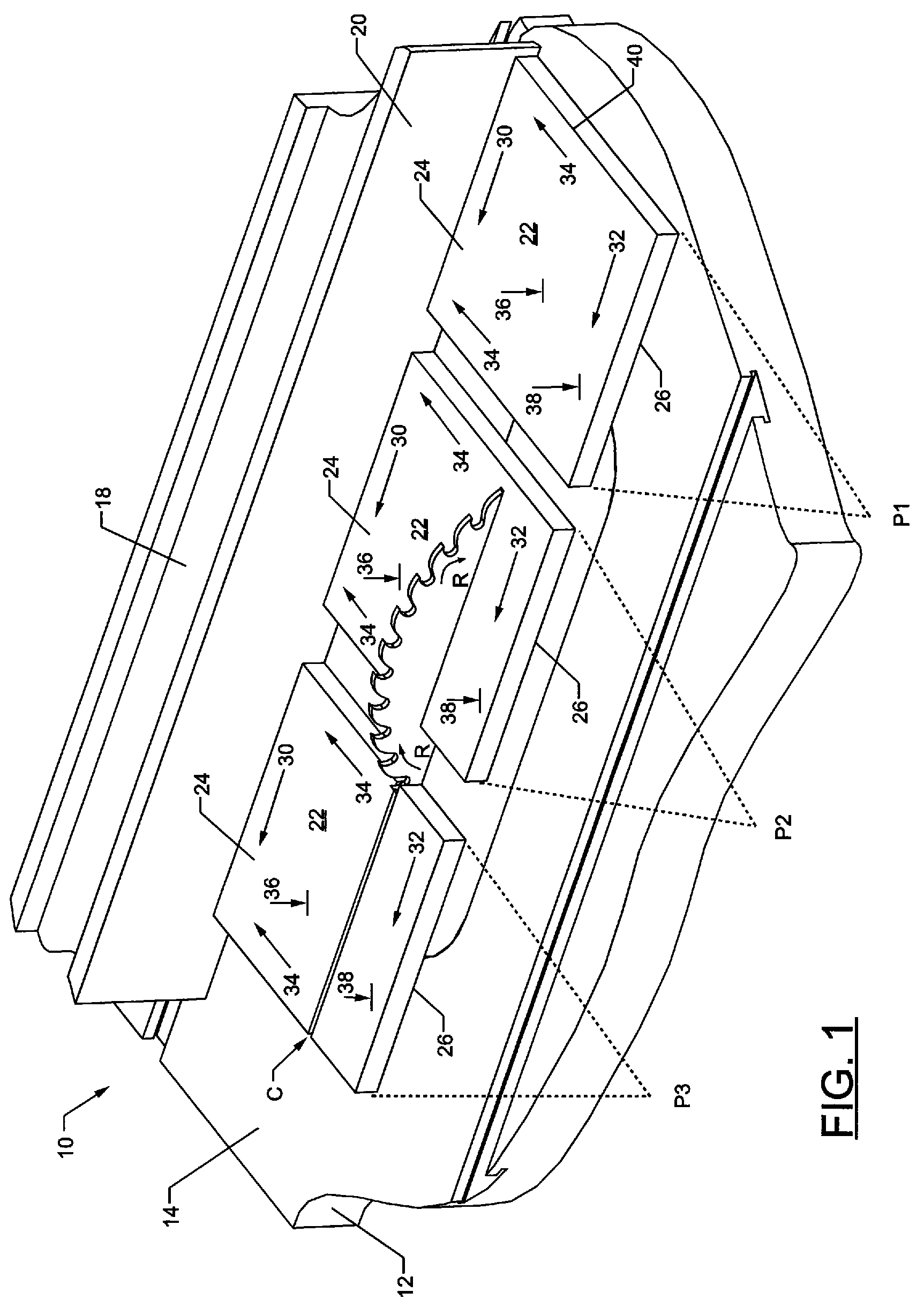 Straddle safety pusher system