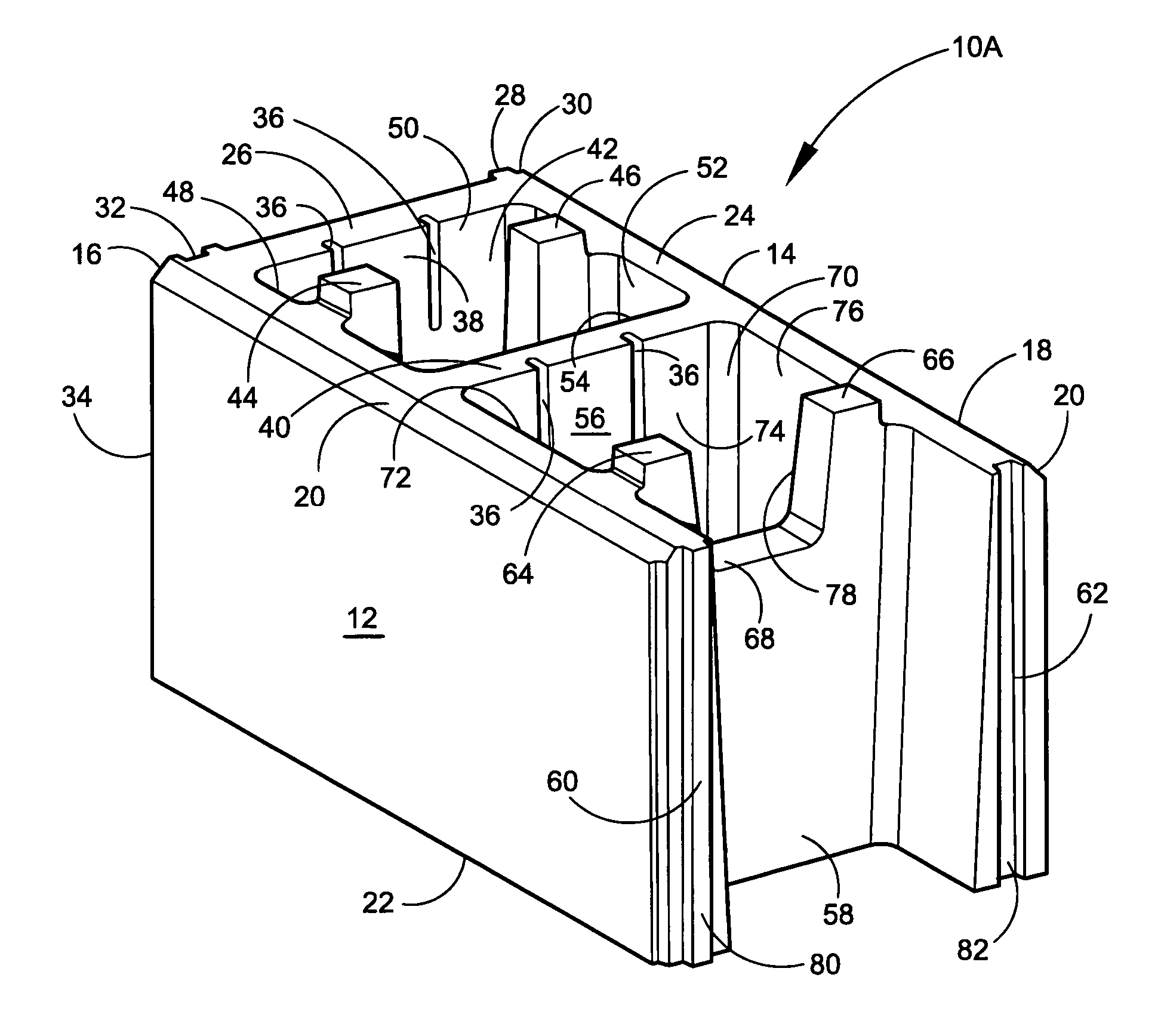 Two piece interlocking block system