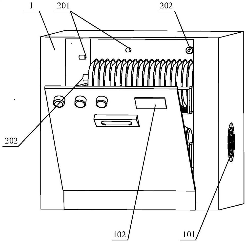 Efficient energy-saving drying system for dish washing machine and control method of efficient energy-saving drying system