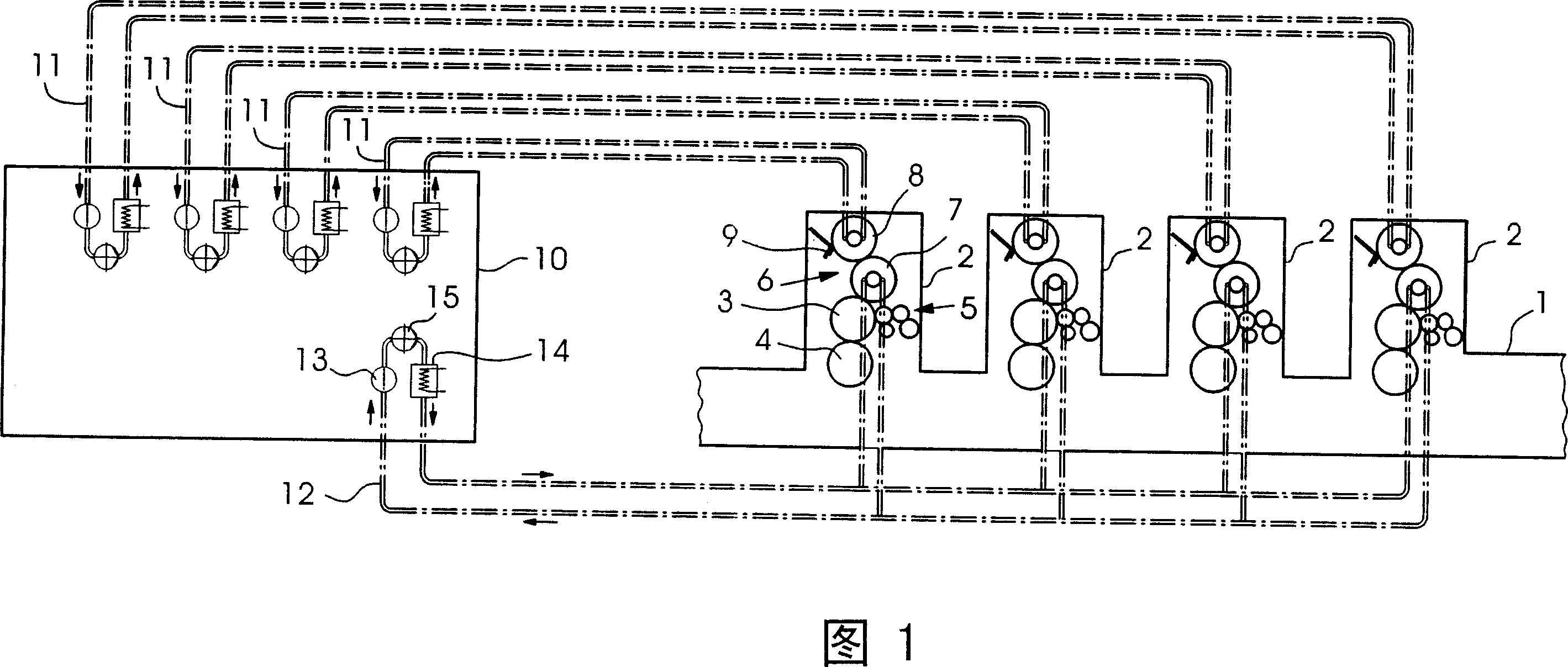 Press temperature controlling method