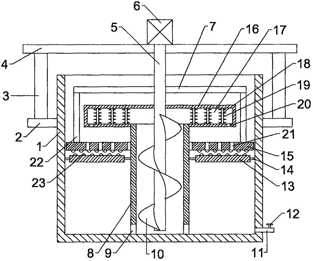 A kind of pulp dispersing equipment for paper mill