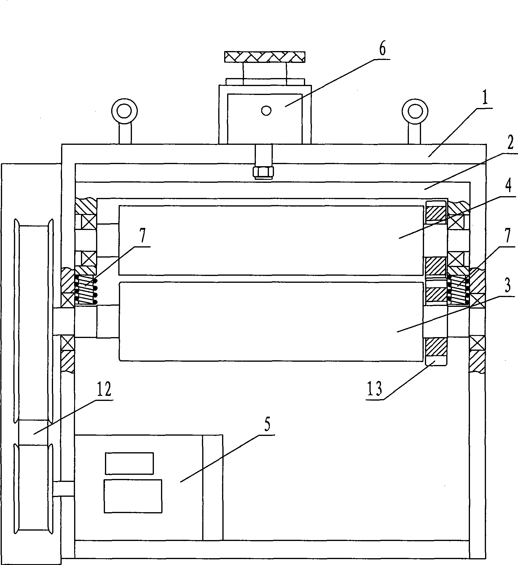 Feeding machine with rolling wheel