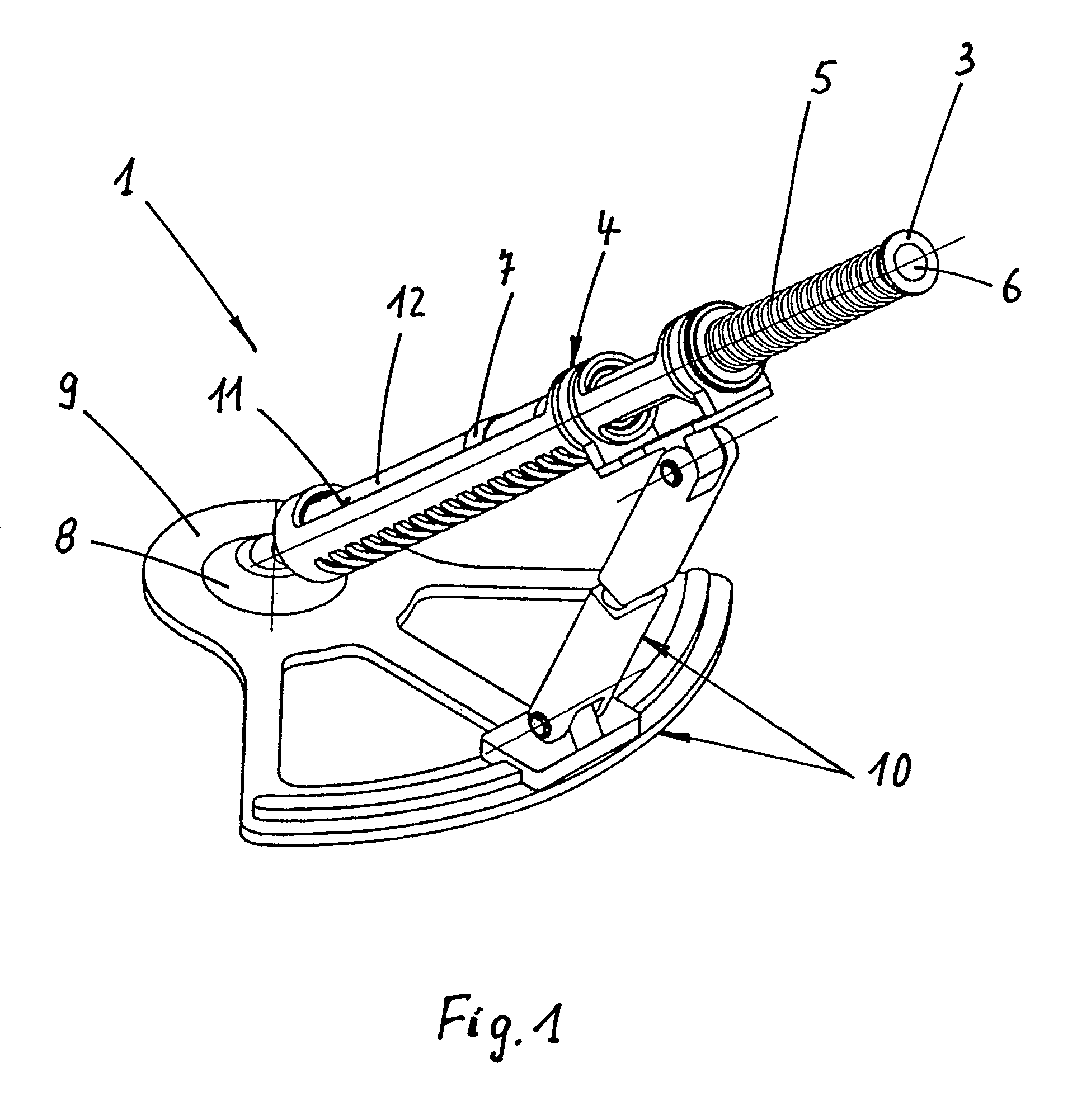 Weapon with recoil and braking device, damping this recoil