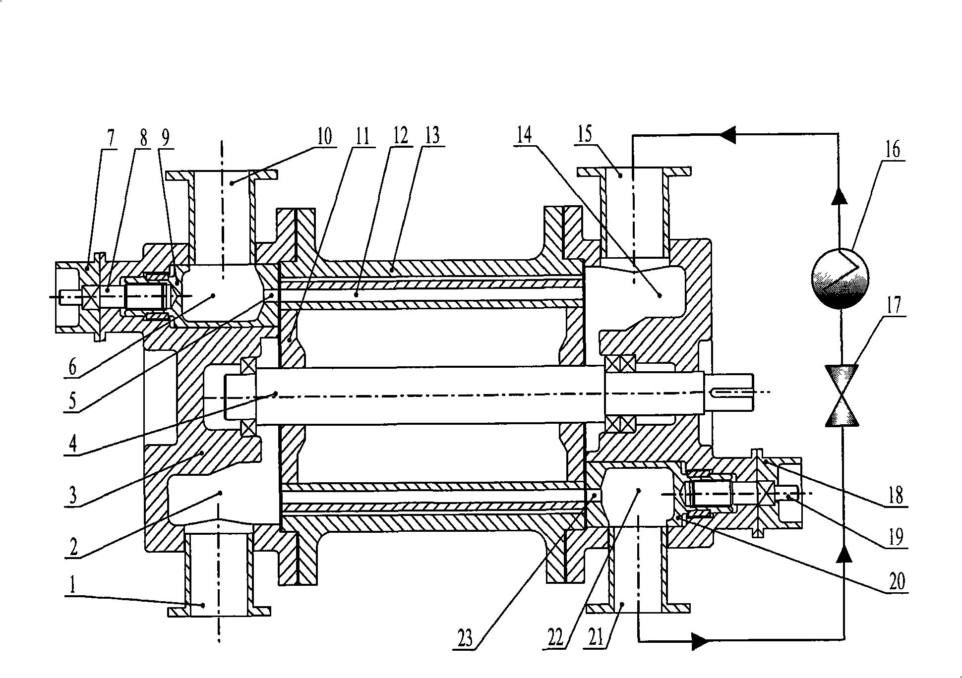 Outer circulation dissipation type air wave refrigerating device