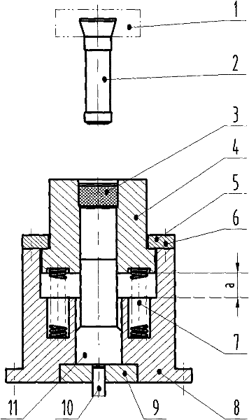 Heat backward extrusion molding process of large-sized cup-shaped piece