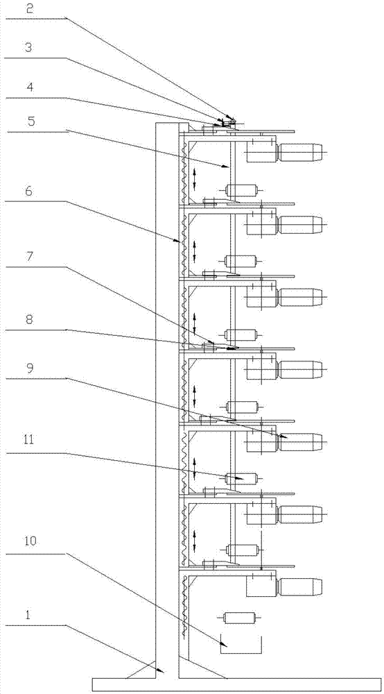 Vertical cutting off machine for fine dried noodles