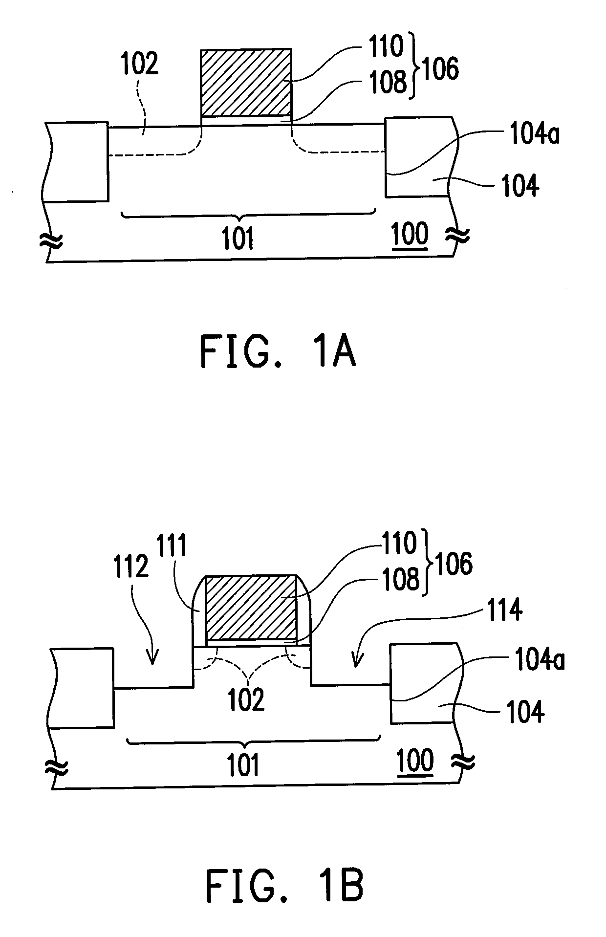 Mos device structure