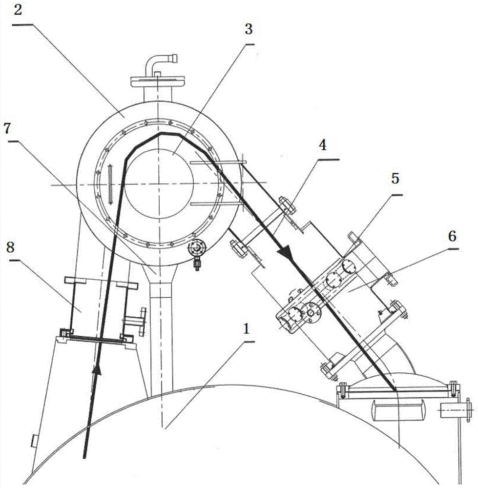 Improved cloth dyeing machine structure