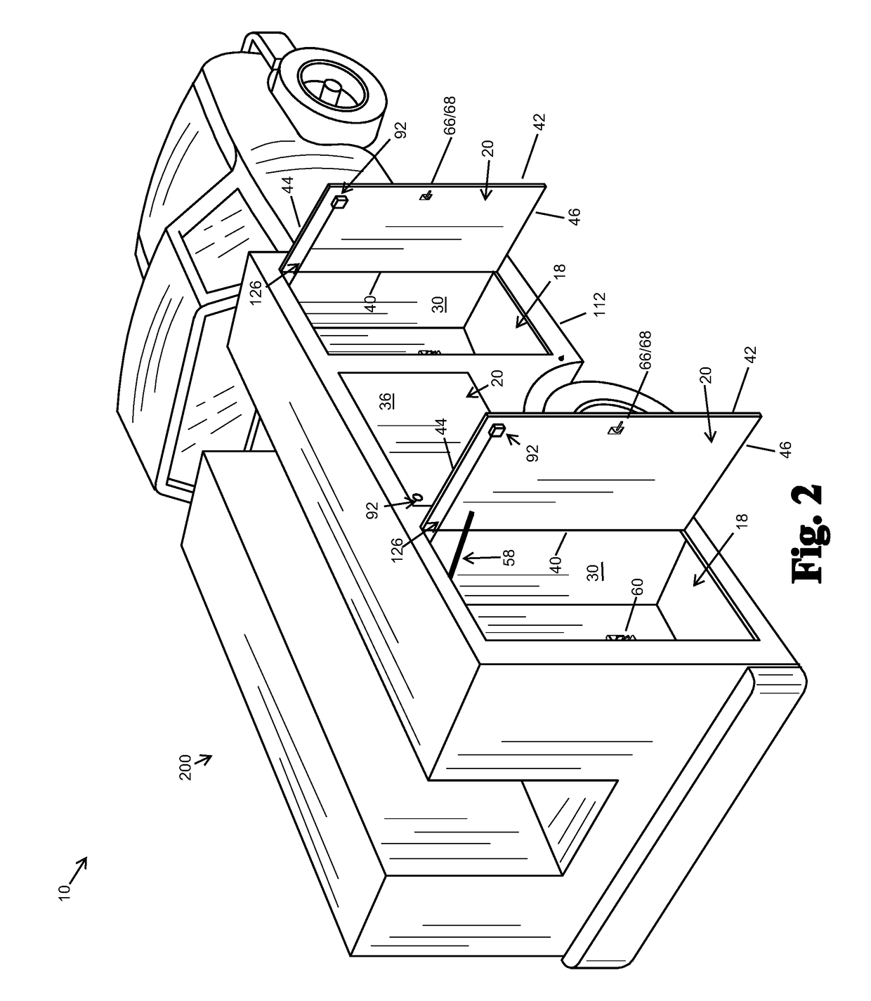 Recreational or utility vehicle door opening system