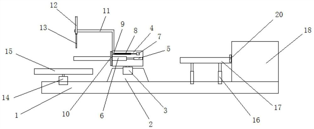 Quantitative packaging device for transparent adhesive tape