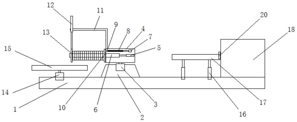 Quantitative packaging device for transparent adhesive tape