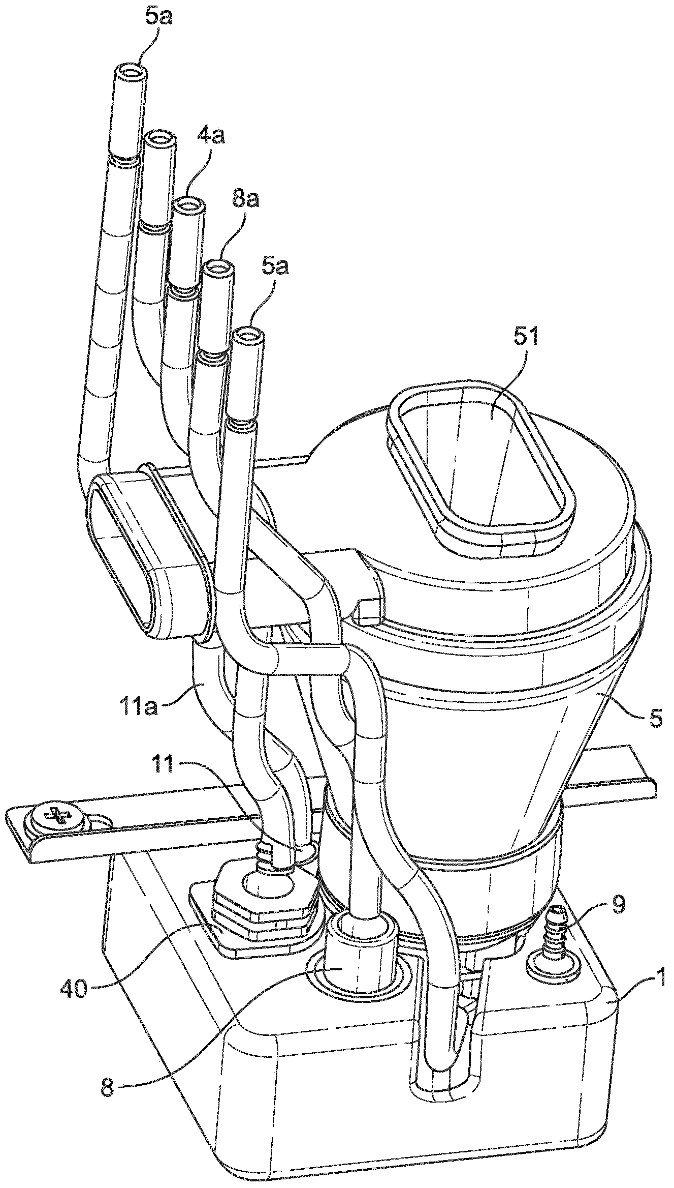 Beverage dispenser with improved nozzle assembly