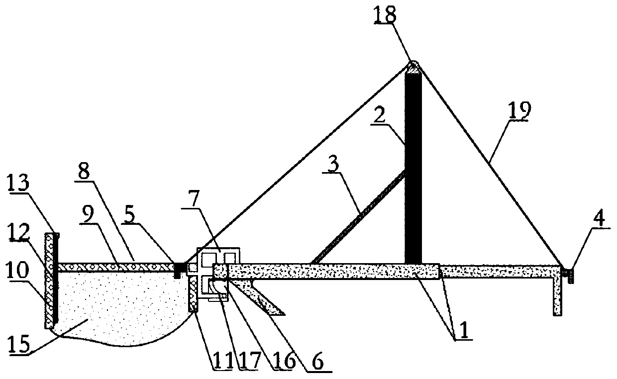 Ship-borne water surface garbage recovering device