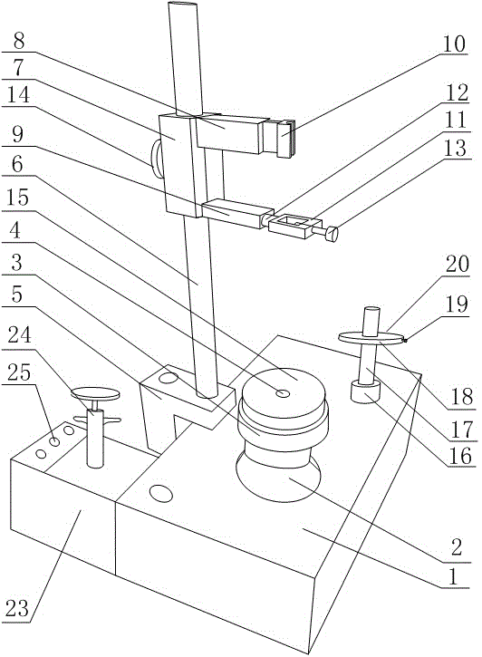 Multi-point support welding line detection device for bending electronic tubes