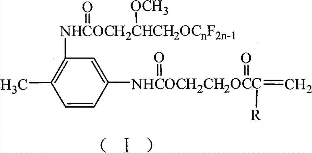 Fluorine-containing acrylate monomer and preparation method and application thereof