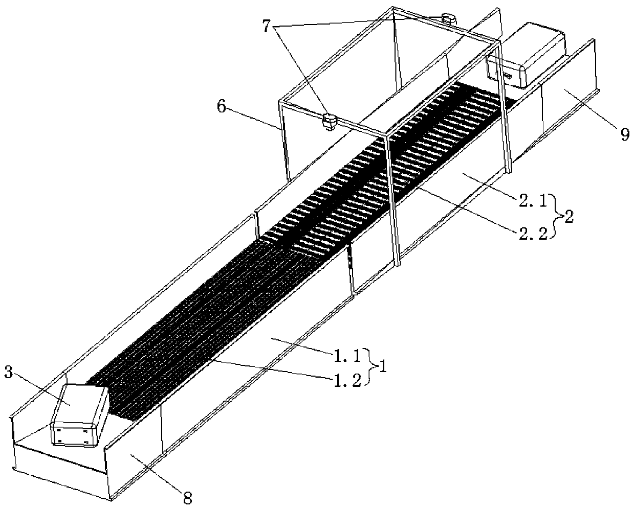 Luggage high-speed automatic packing device