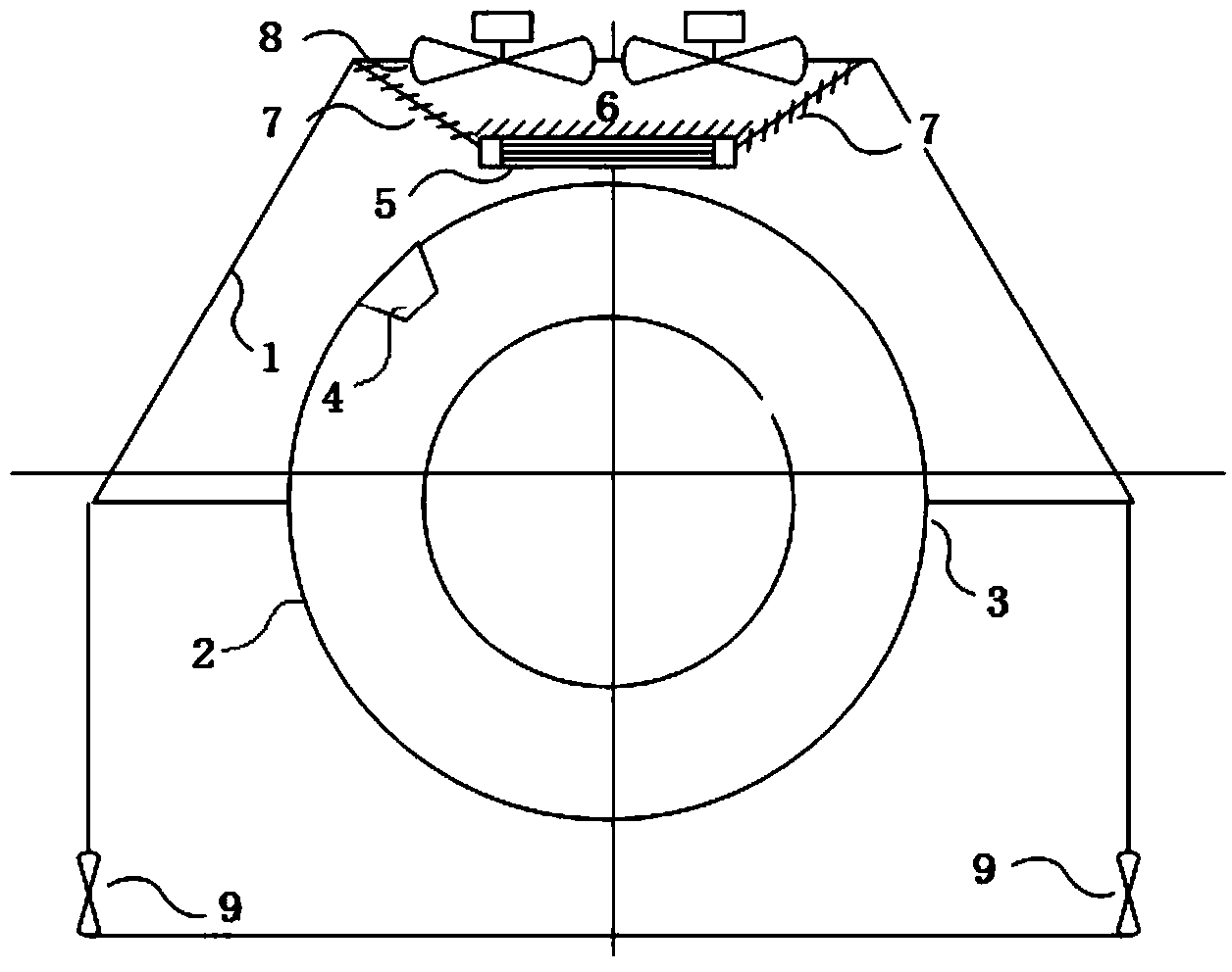 Double cooling system of X-ray machine