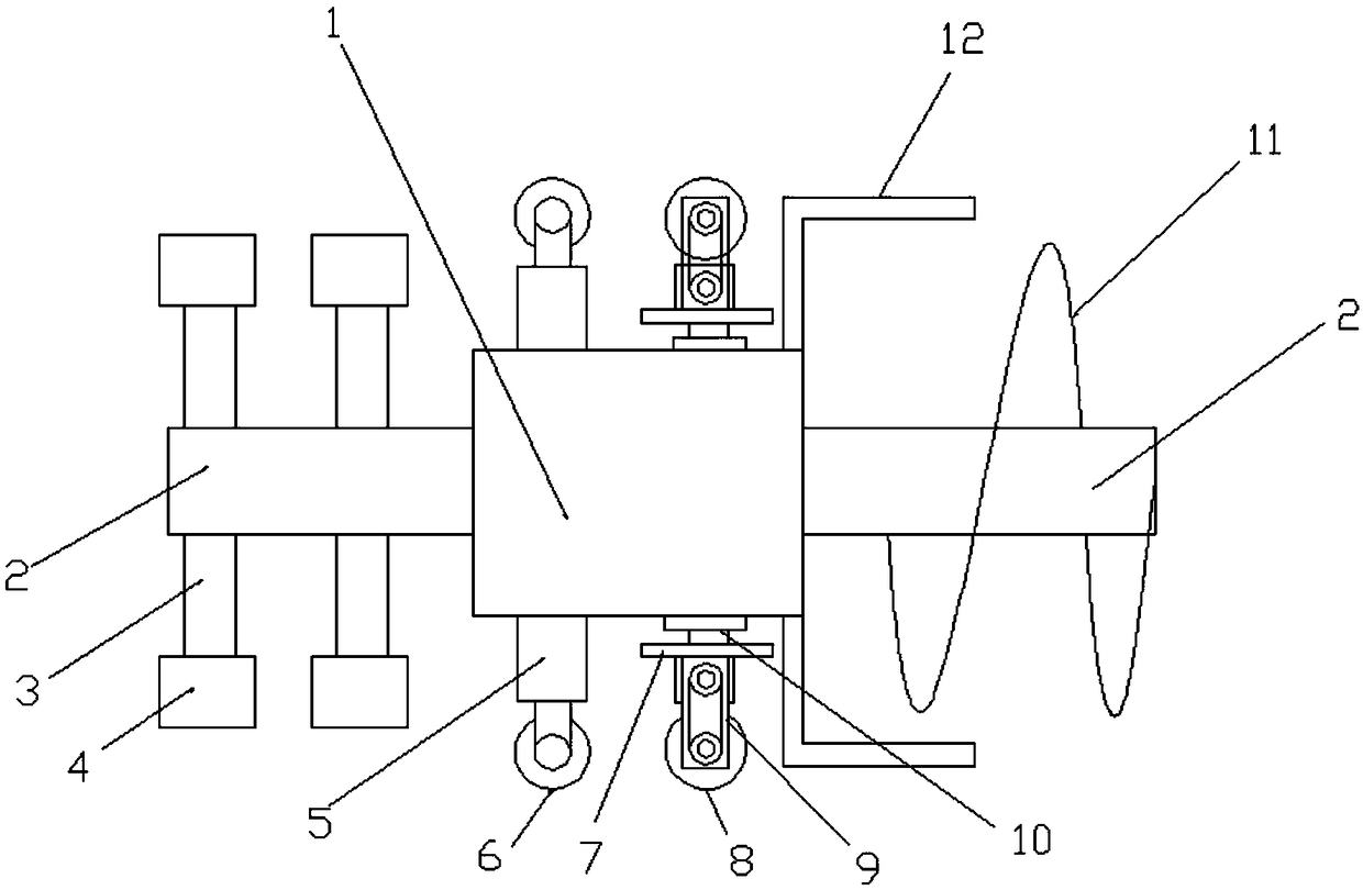 Electric pipe cleaning device