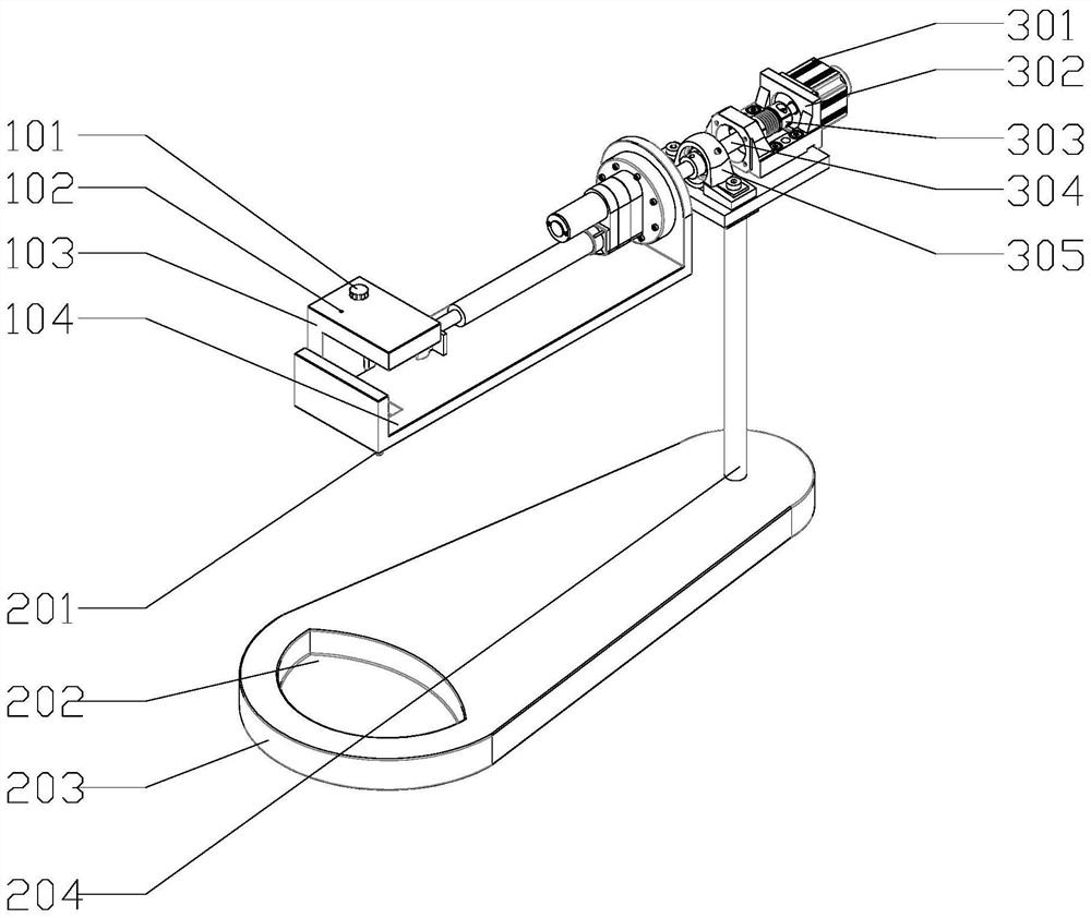 An auxiliary device for feeding snakes