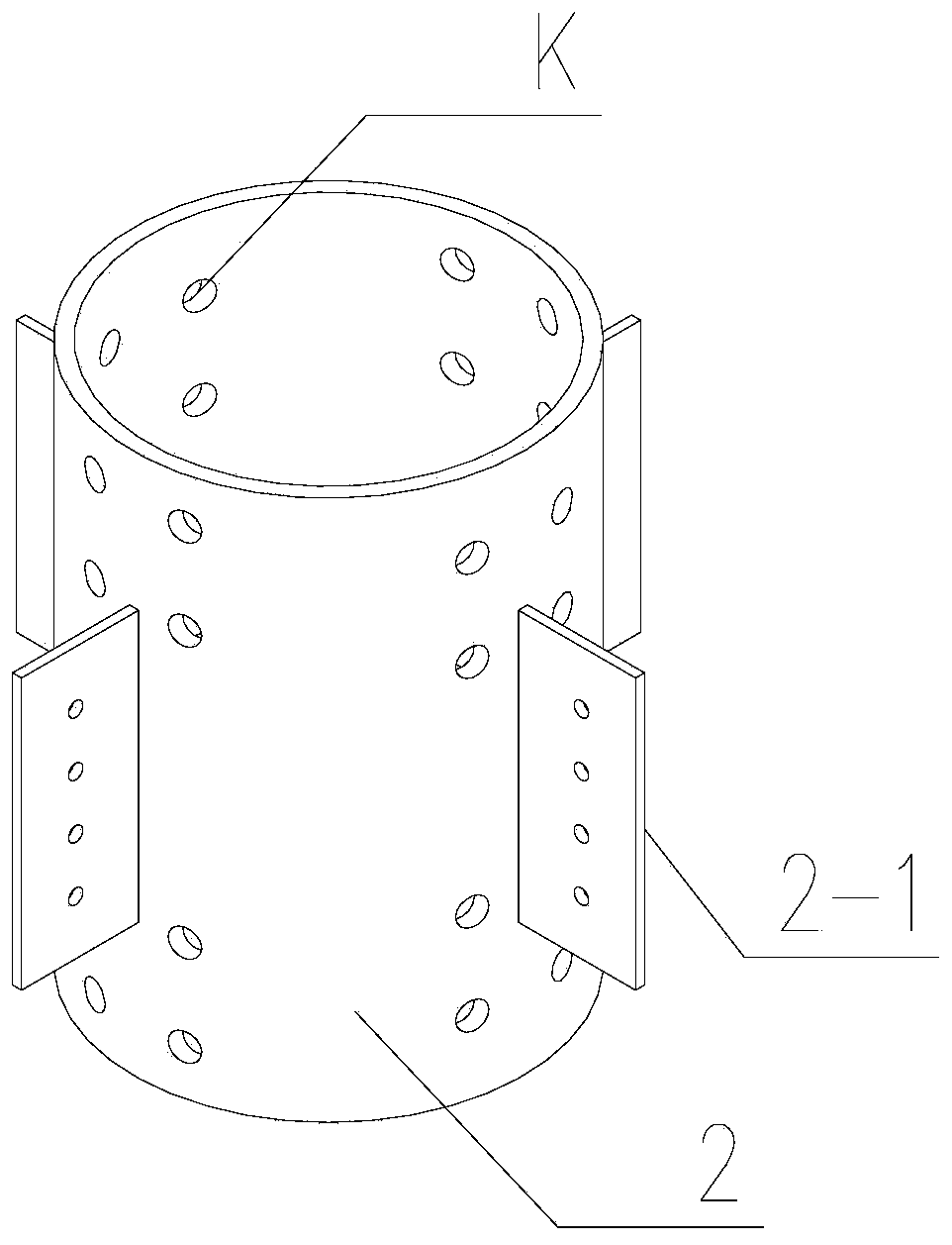 Connection joint of concrete filled steel tubular column and beams