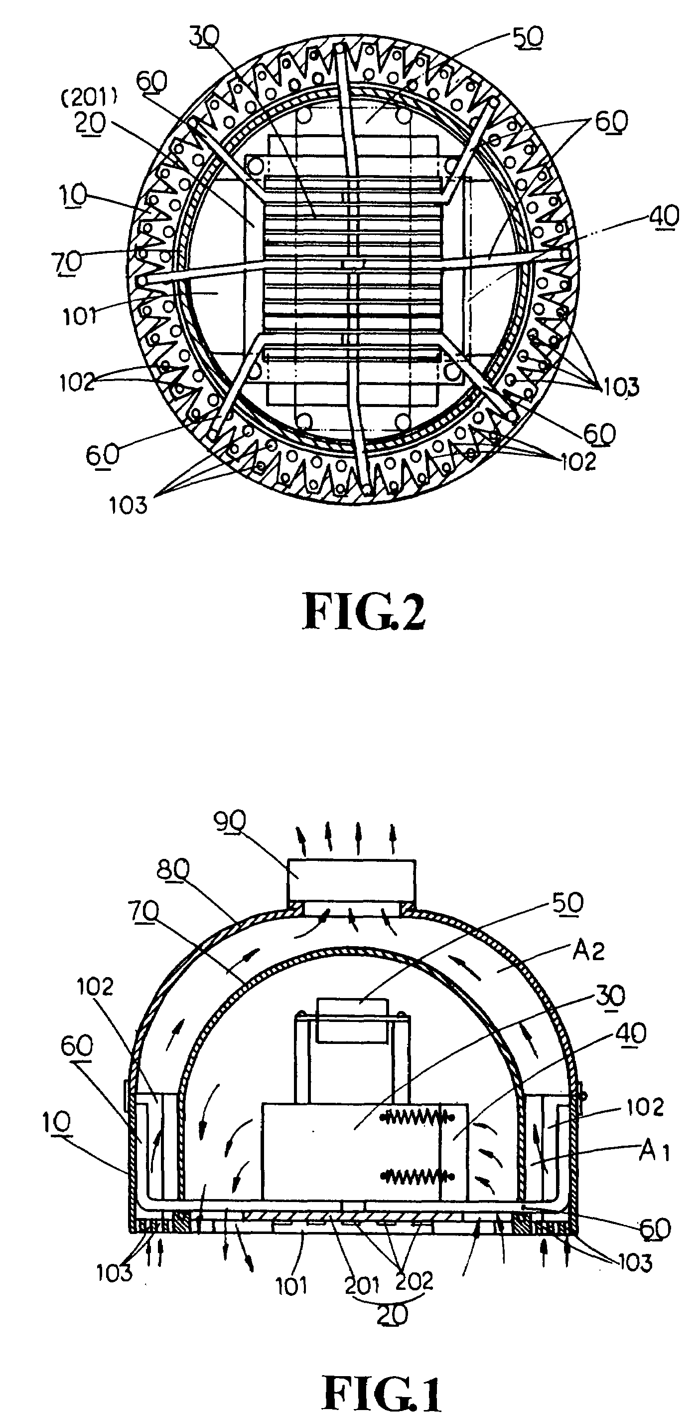 Heat radiating device for lamp