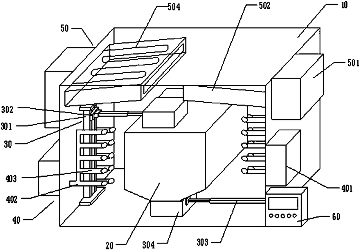 Efficient drying device for automobile interior decoration foam