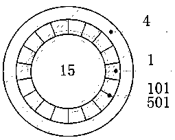 Sawtooth clutch lead screw anchoring spherical nut offset rod part connector