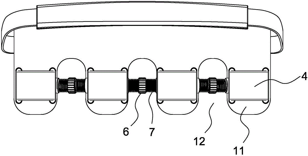 Guitar playing string pressing training device