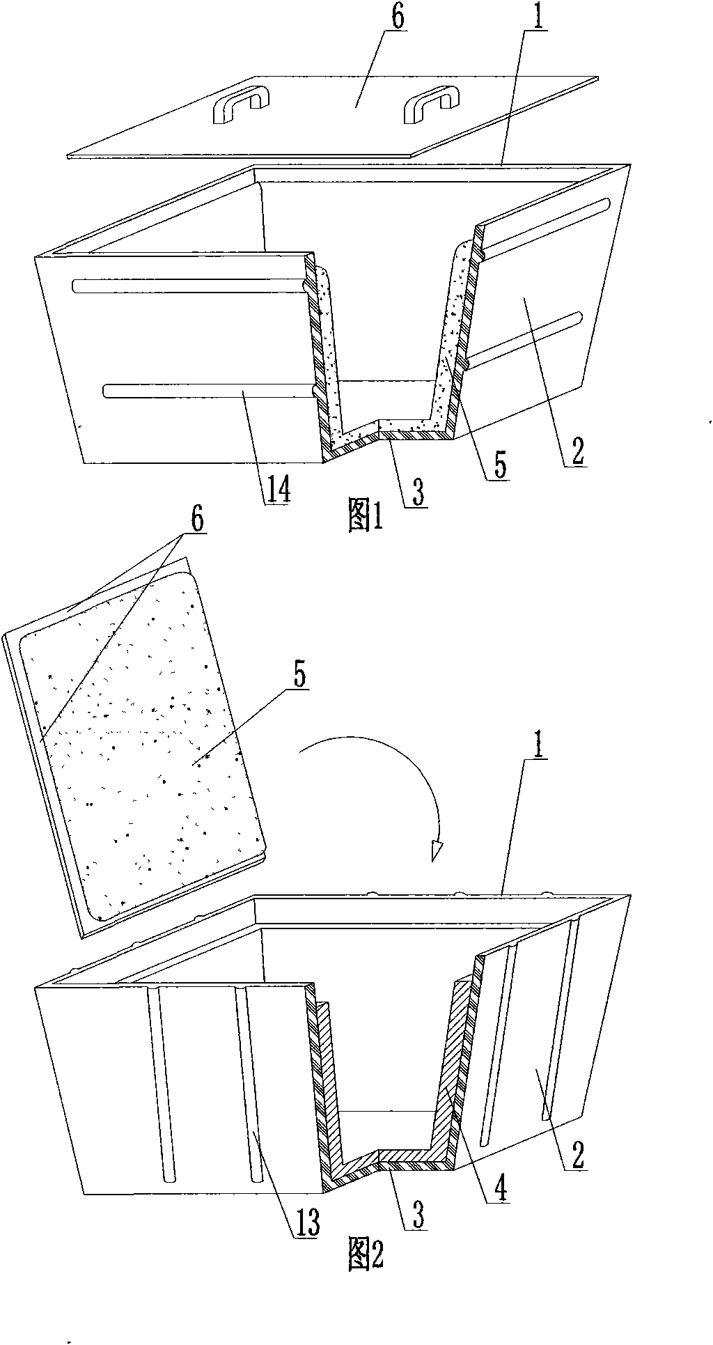 Forming die of thin-wall hollow member