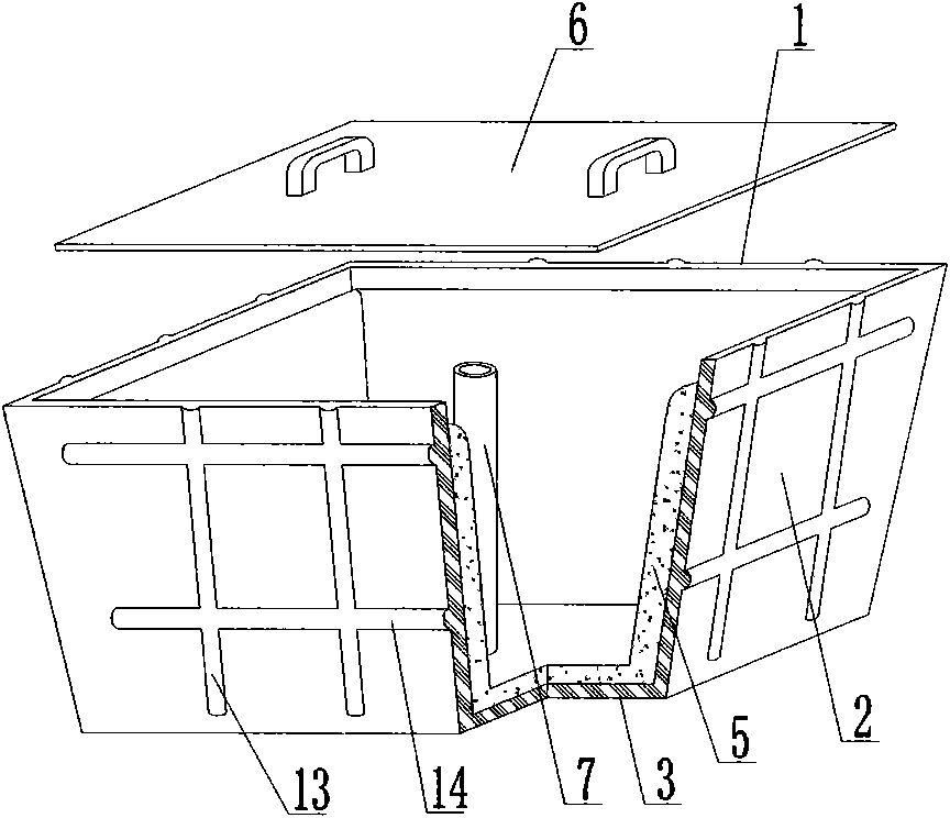 Forming die of thin-wall hollow member